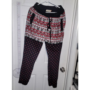 Decibel Men's XL Black Red White Joggers quality weed design